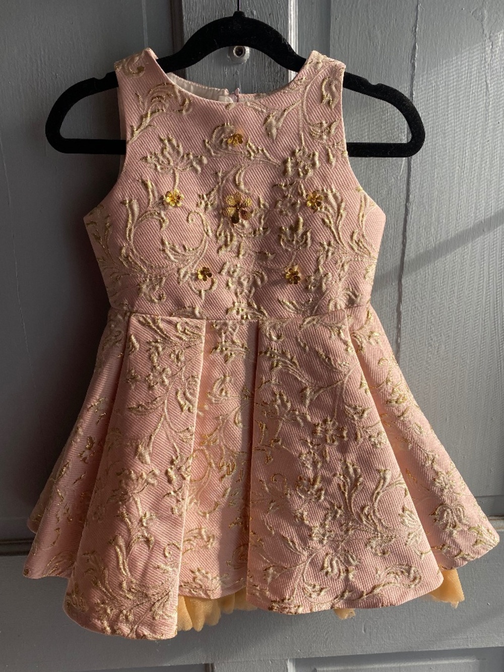 💖Little Elle's Closet💖 Pink / Gold Dress - 4